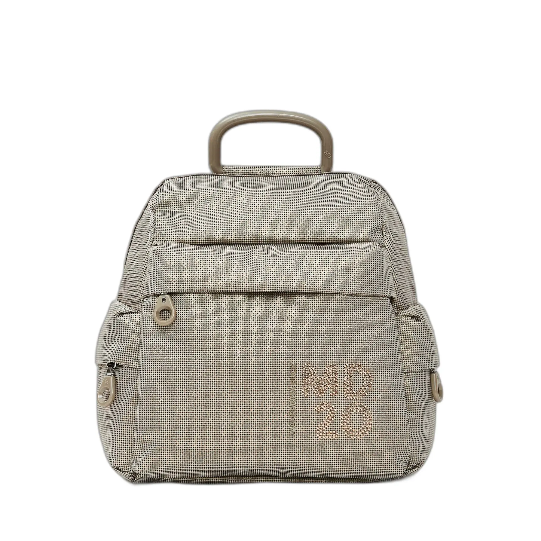Mandarina Duck Unisex Beige Backpack With 2 Side Pockets Md20 Lux 2.0