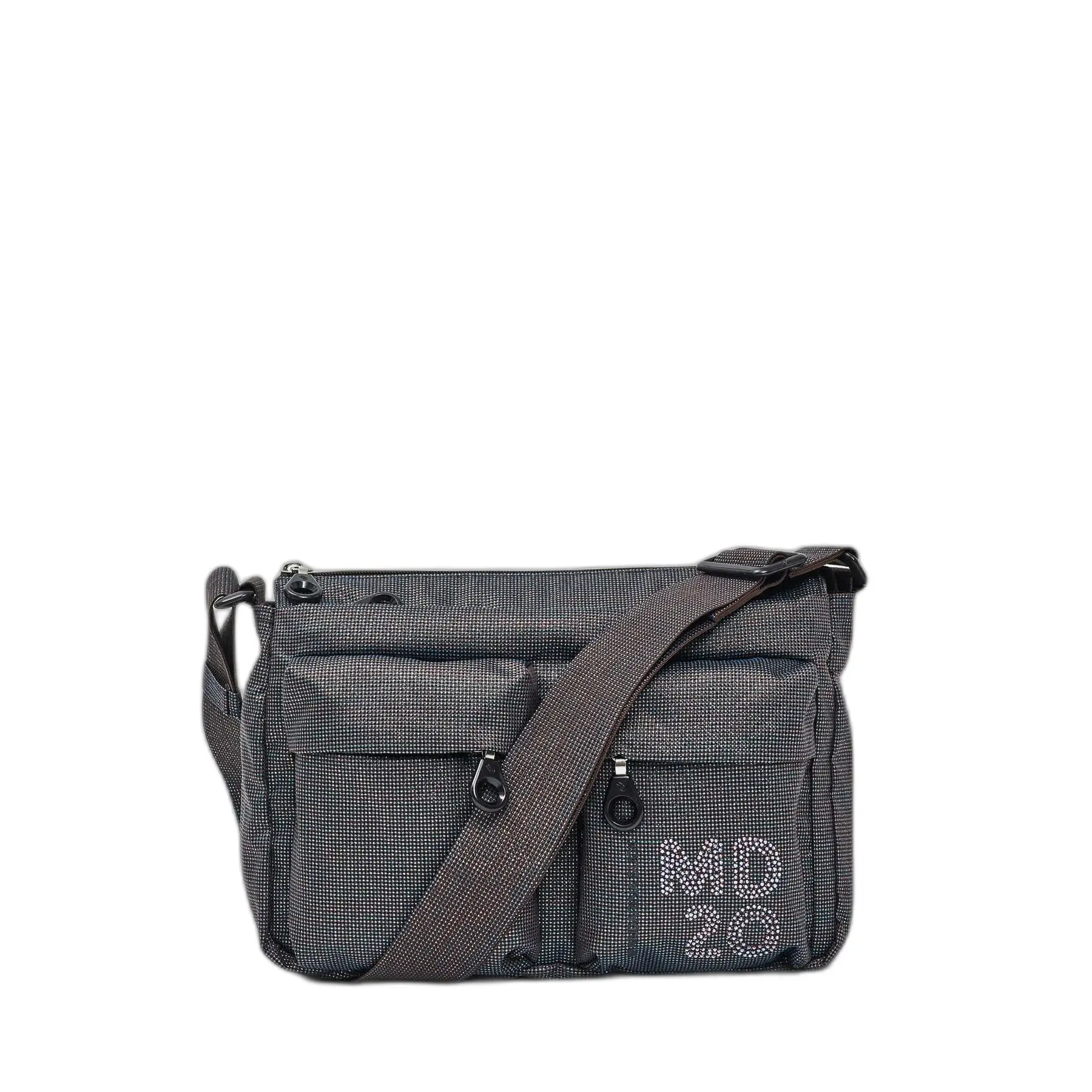 Mandarina Duck Unisex Gris Multi-Pocket Shoulder Bag Md20 Lux 2.0