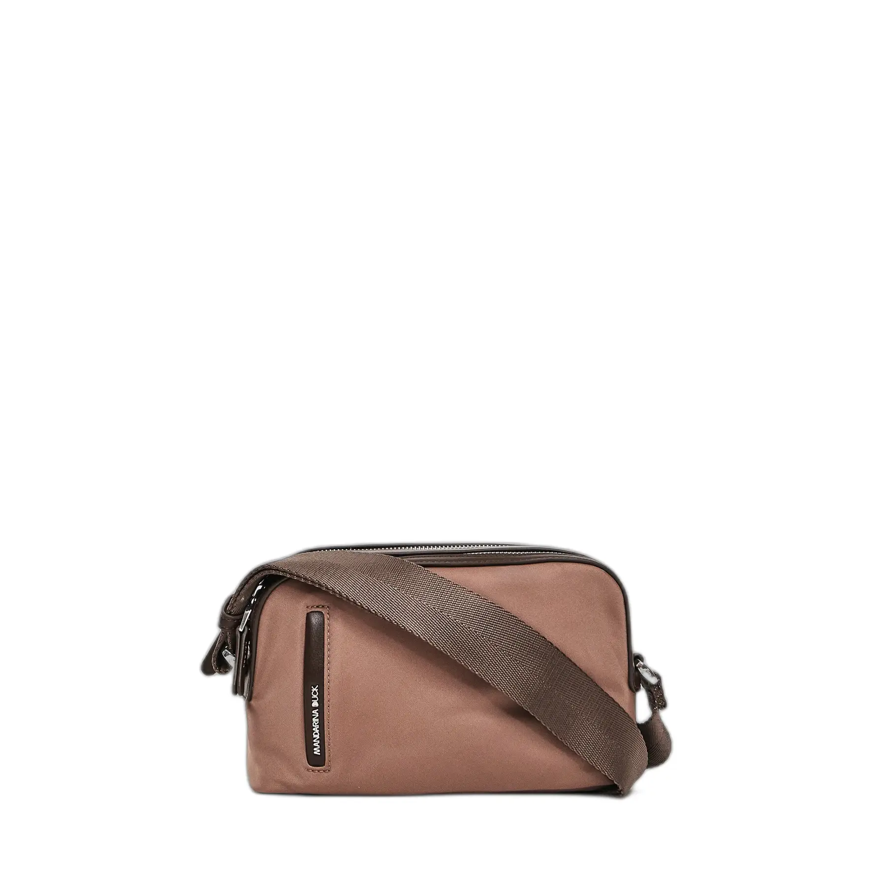 Mandarina Duck Unisex Marron Double Compartment Shoulder Bag Hunter