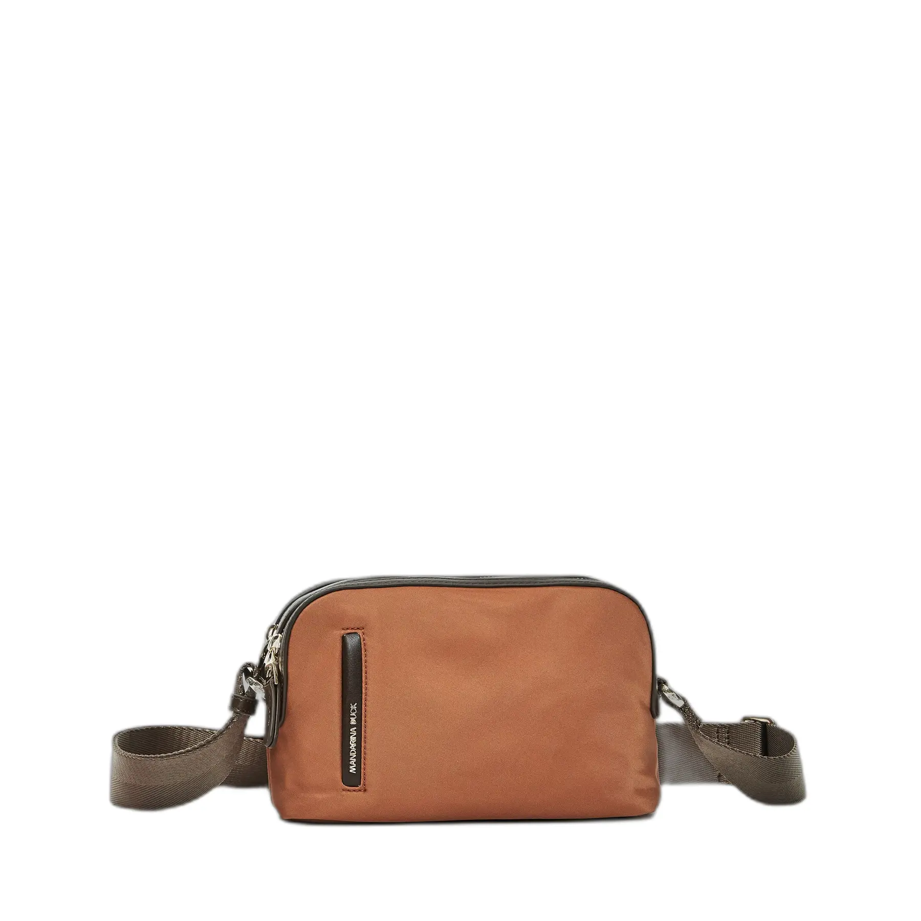 Mandarina Duck Unisex Marron Double Compartment Shoulder Bag Hunter
