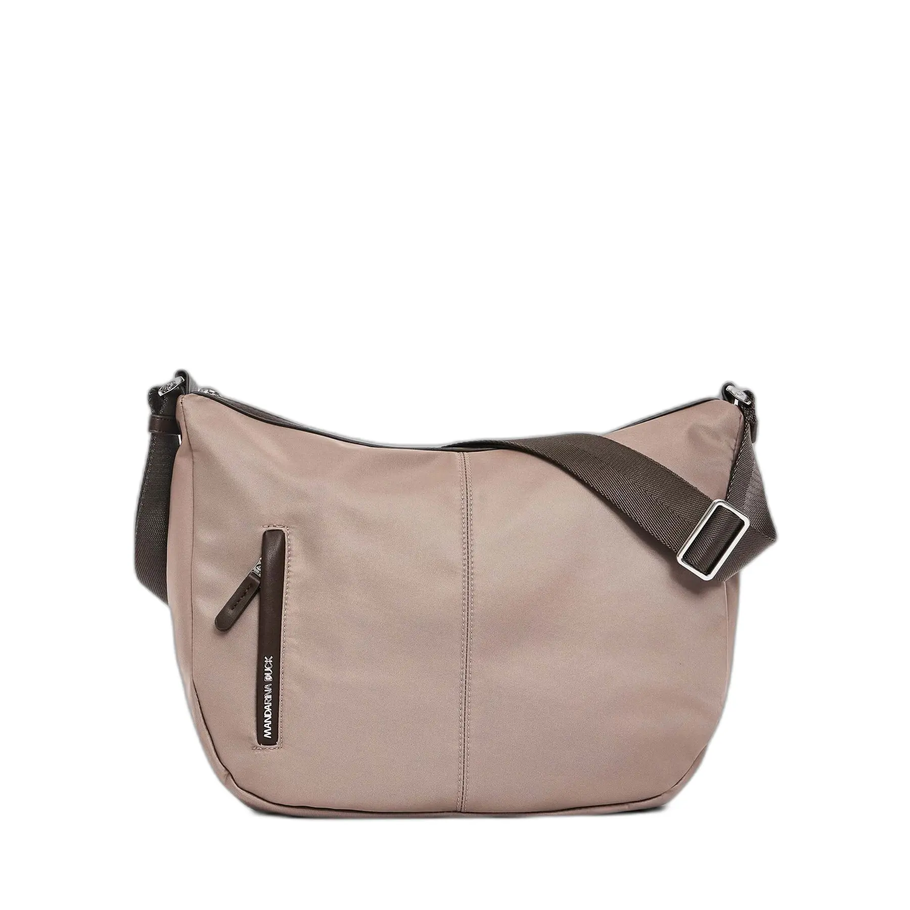 Mandarina Duck Unisex Marron Nylon Shoulder Bag Hobo Hunter