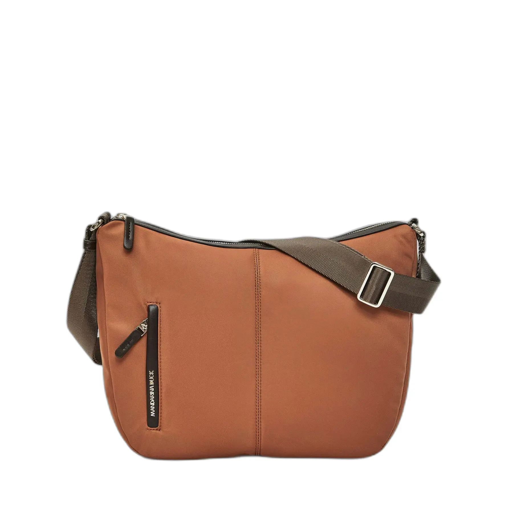 Mandarina Duck Unisex Marron Nylon Shoulder Bag Hobo Hunter