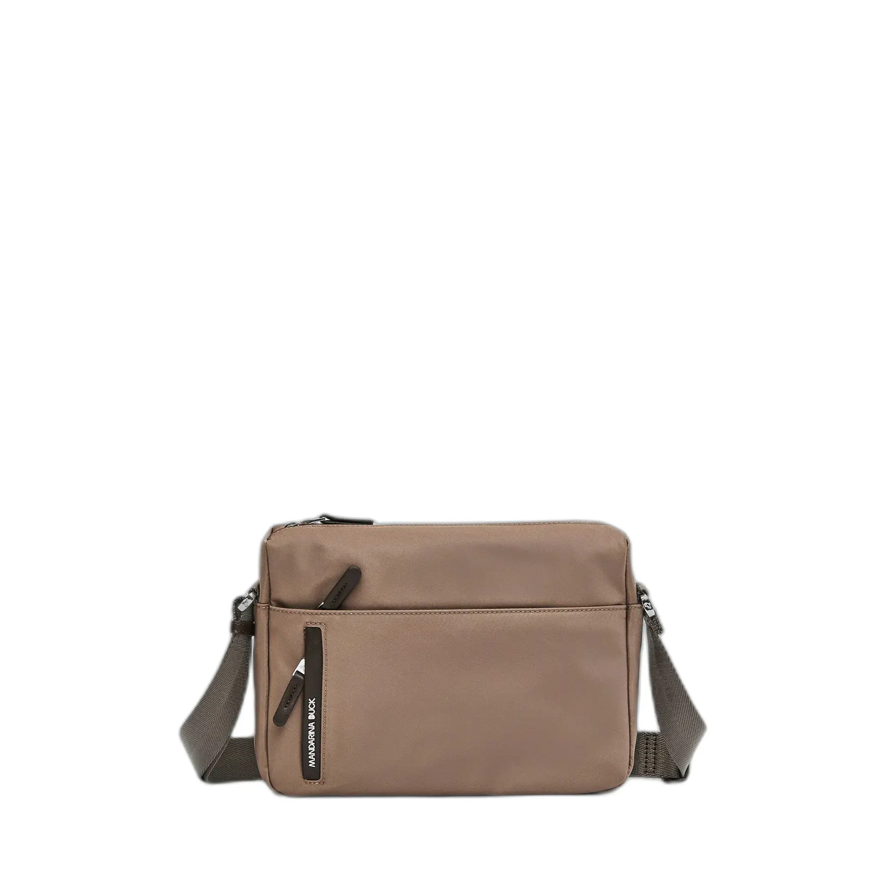 Mandarina Duck Unisex Marron Shoulder Bag With Outside Pocket Hunter