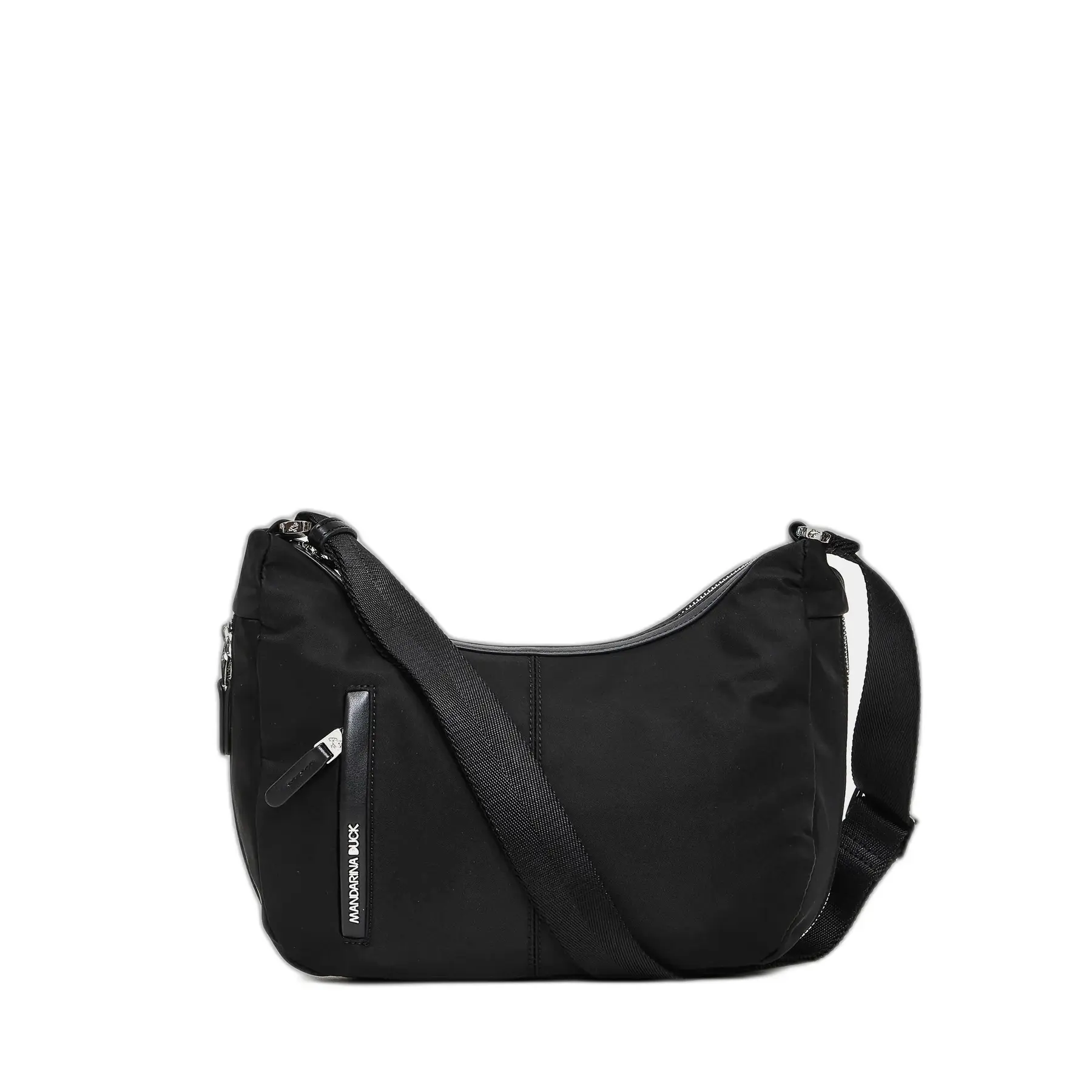 Mandarina Duck Unisex Noir Stretch Shoulder Bag Hobo Hunter