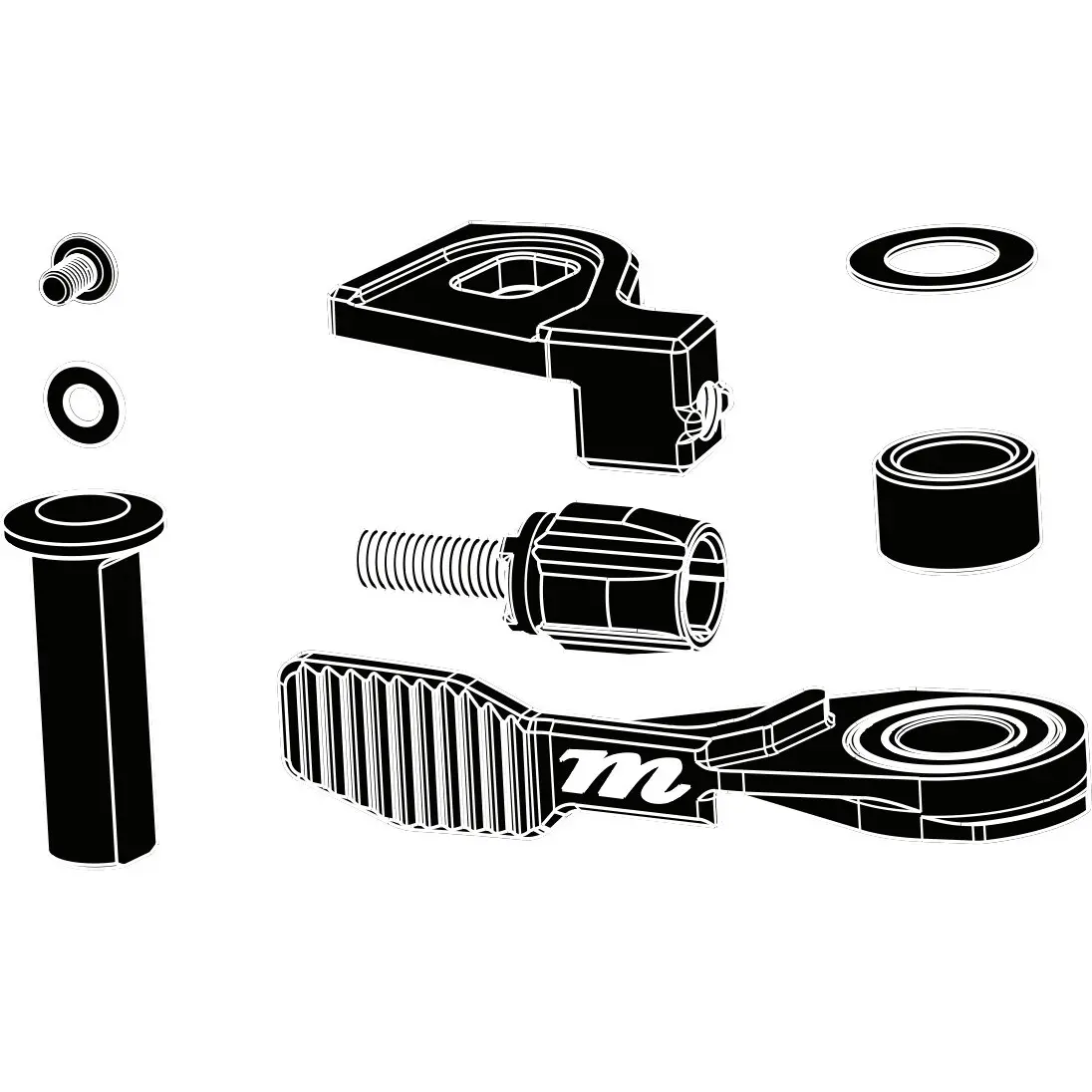 Velo Store - UK Fork lock on the handlebar deuce to ace/deuce Manitou | Extra 10% off with Subscription, Postage £16.79 to UK Fedex.