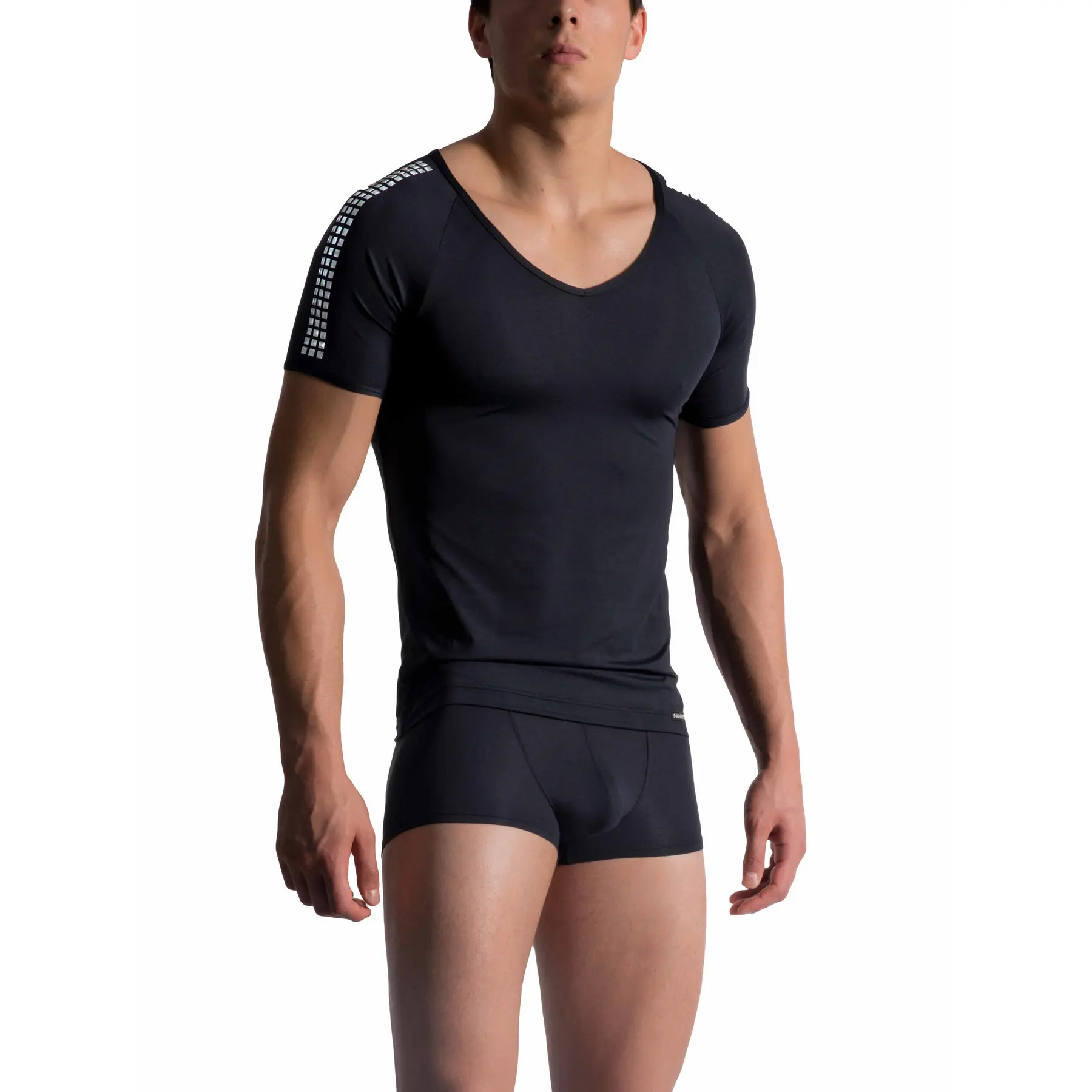 Image of T-Shirt Groß V-Ausschnitt Manstore M757