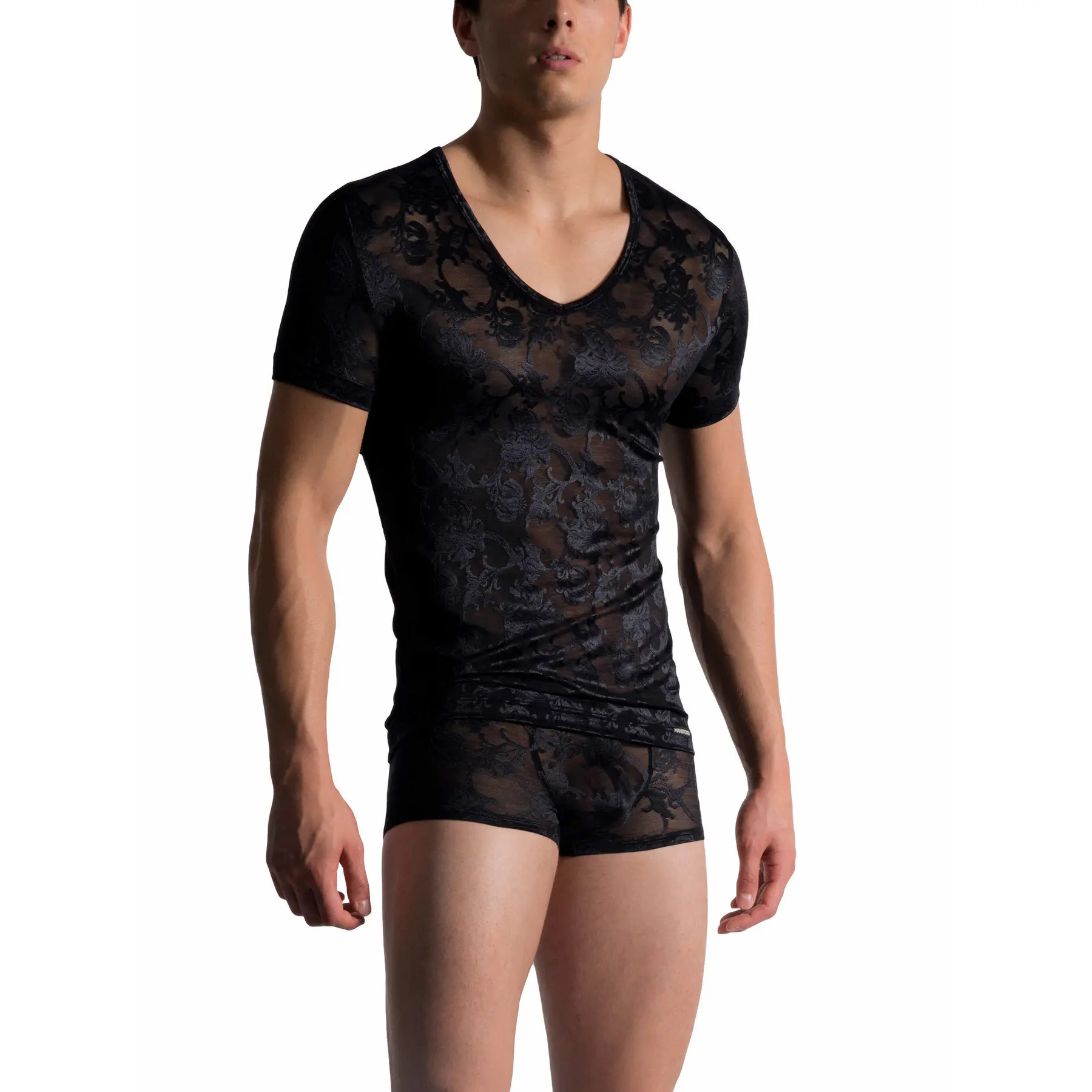 Image of T-Shirt Groß V-Ausschnitt Manstore M759