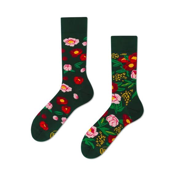 5904335703665 - Socken Flower Power Green