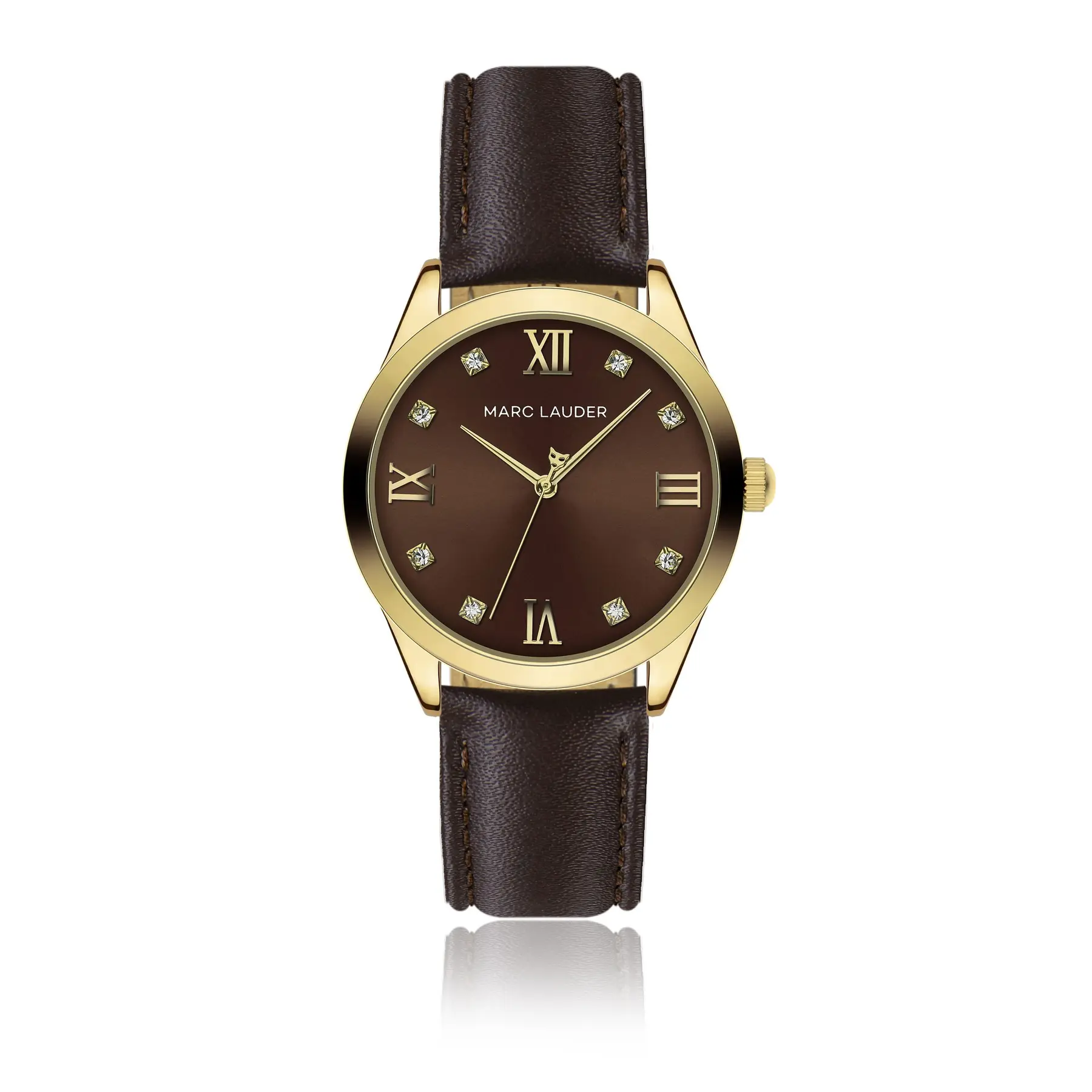 7756612305615 - Damenlederuhr aus Kalbsleder Marrakech