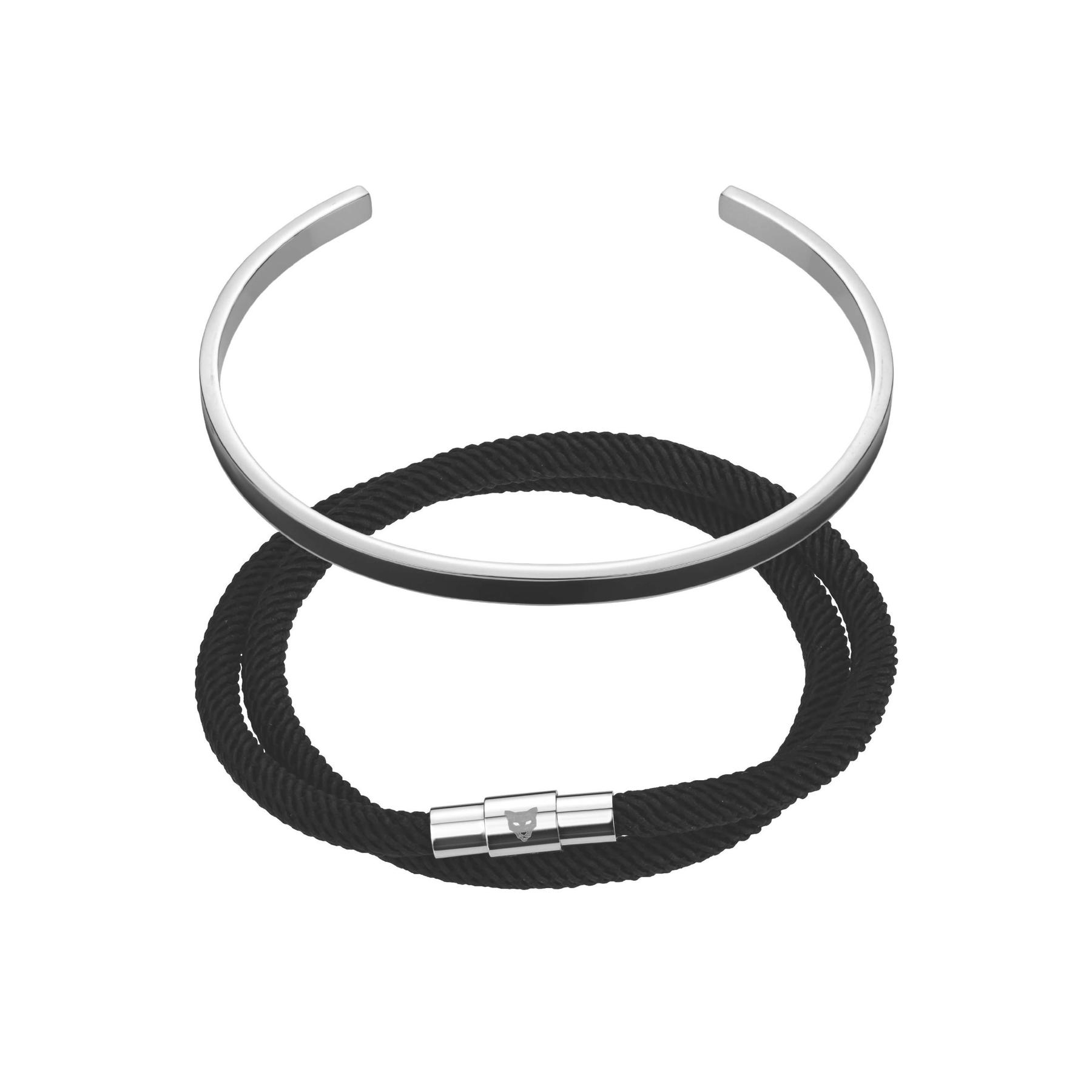 7756612219899 - Echtem Leder edelstahlarmband Marc Lauder