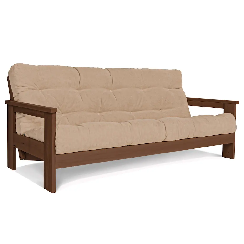 2482000006370 - Wandsofa aus Nussbaum Woodman Mexico