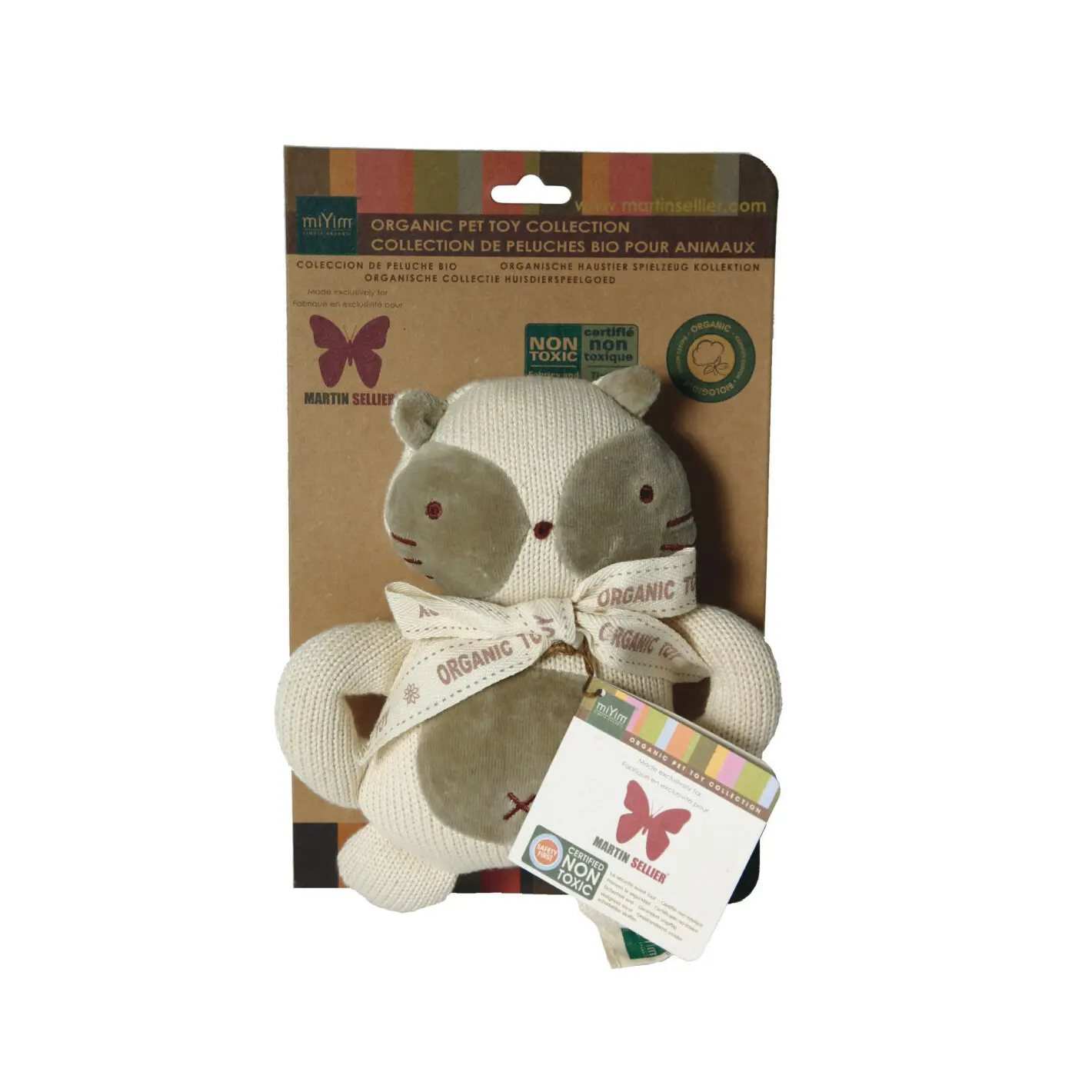Jouet peluche pour chat bio poignée chat Martin Sellier