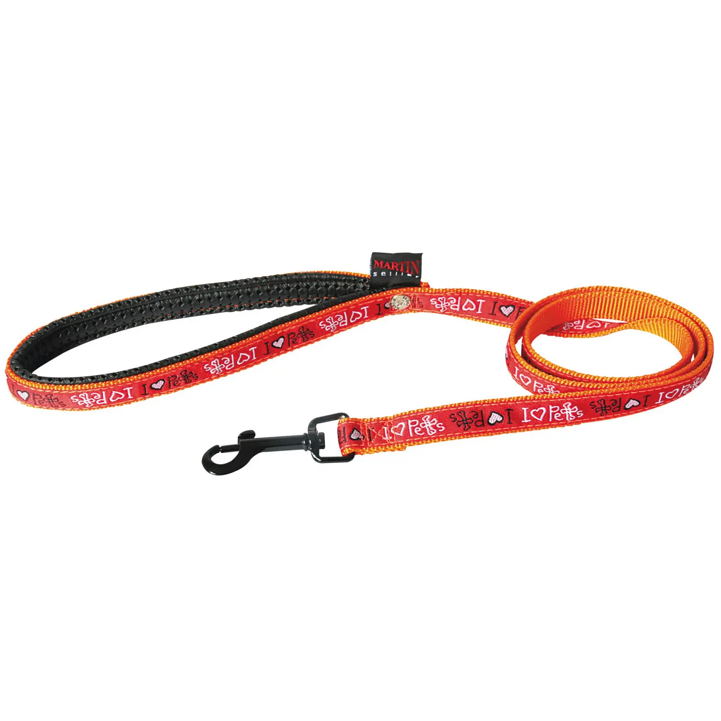 Laisse pour chien nylon Martin Sellier I love Pets