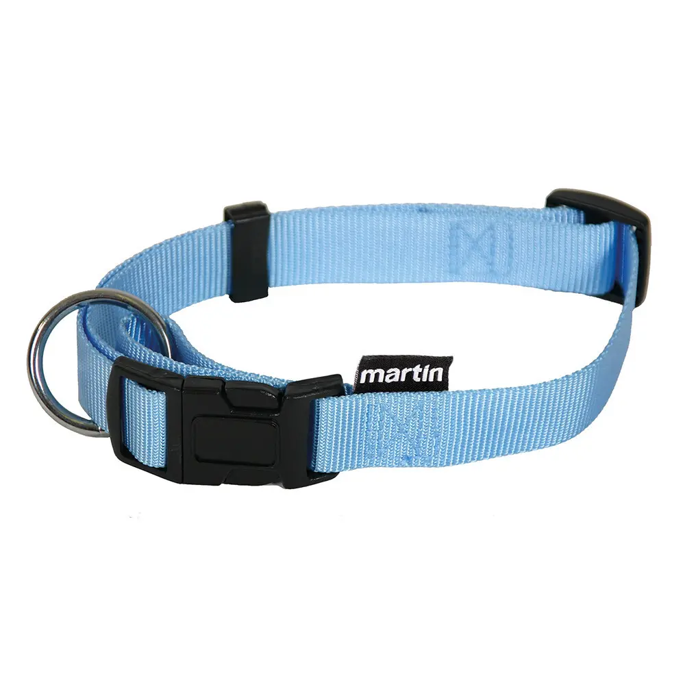 Martin Sellier Bleu Adjustable Nylon Dog Collar Xs