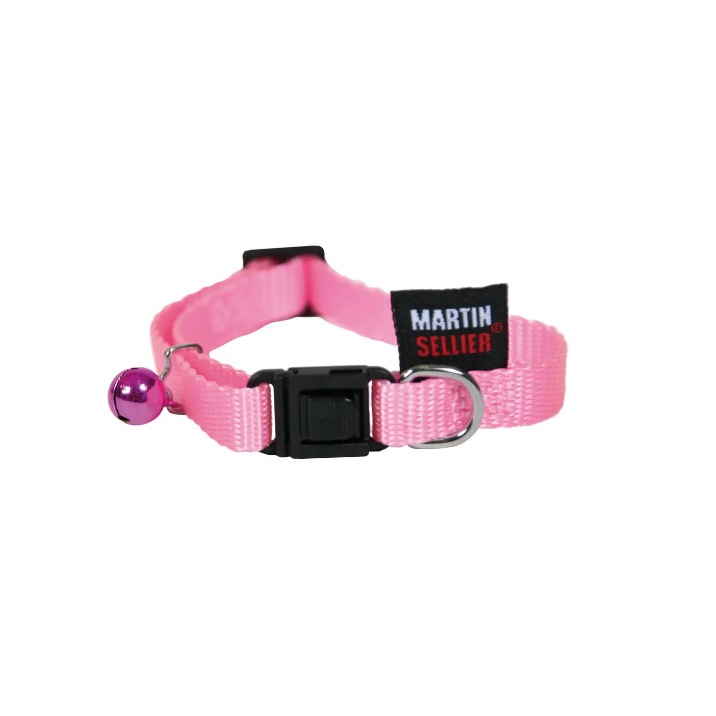 Martin Sellier Rose Plain Nylon Cat Collar
