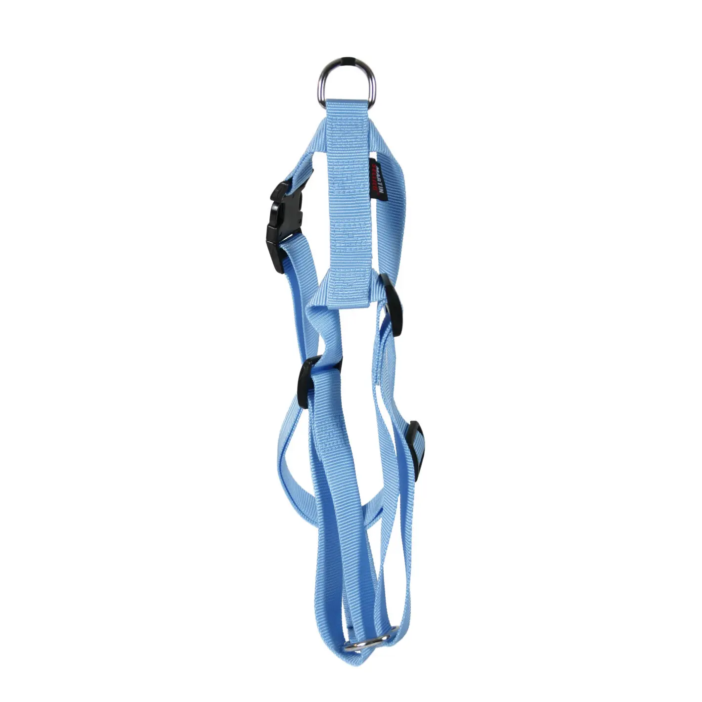 Martin Sellier Bleu Adjustable Plain Nylon Cat Harness