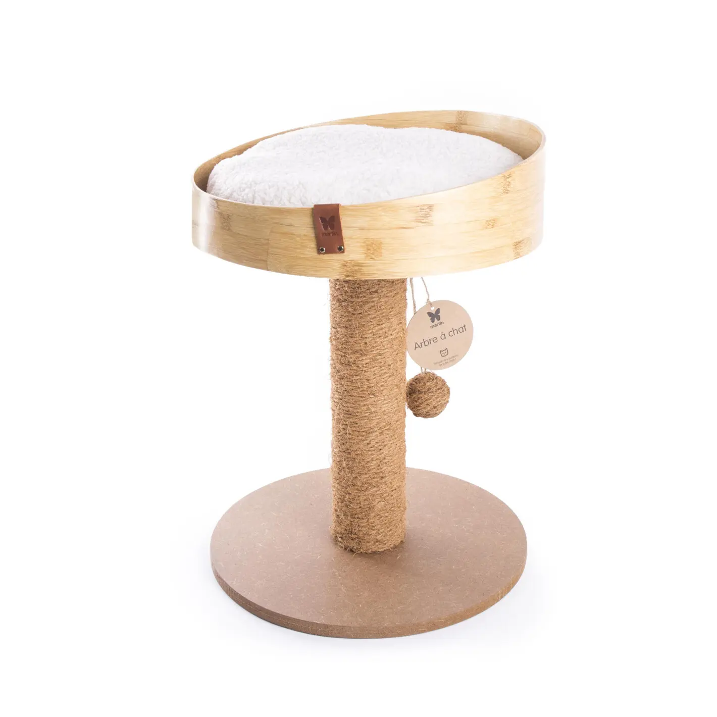 Comparer les prix de Arbre à chat bambou biseau Martin Sellier