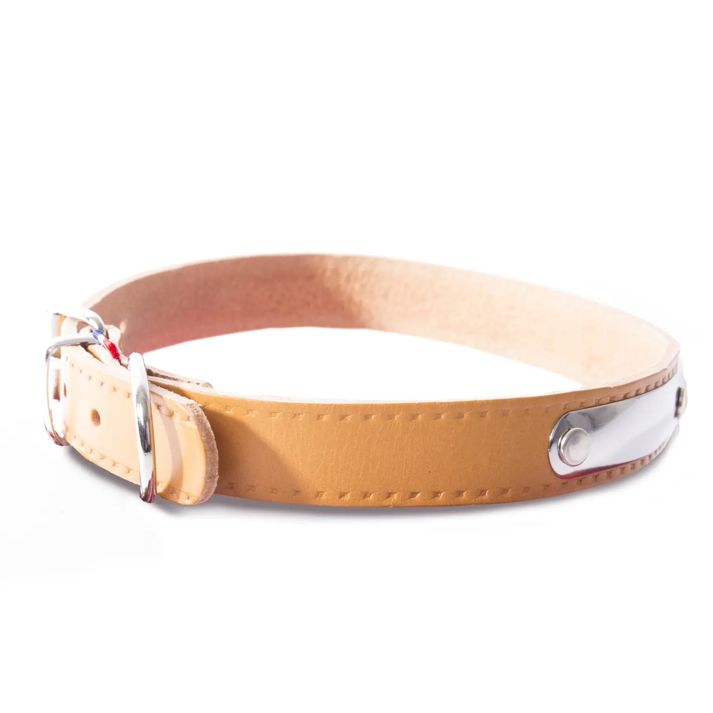 Collier pour chien en cuir bavette Martin Sellier Rive