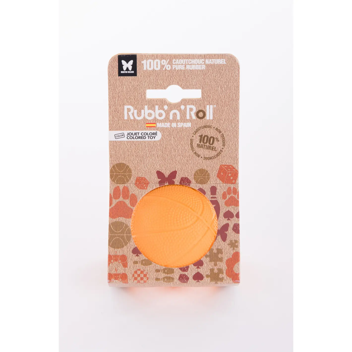 Martin Sellier Orange Dog Ball Rubb'n Roll