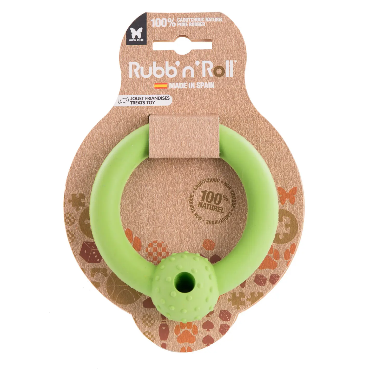 Comparer les prix de Jouet pour chien anneau friandise Martin Sellier Rubb'n