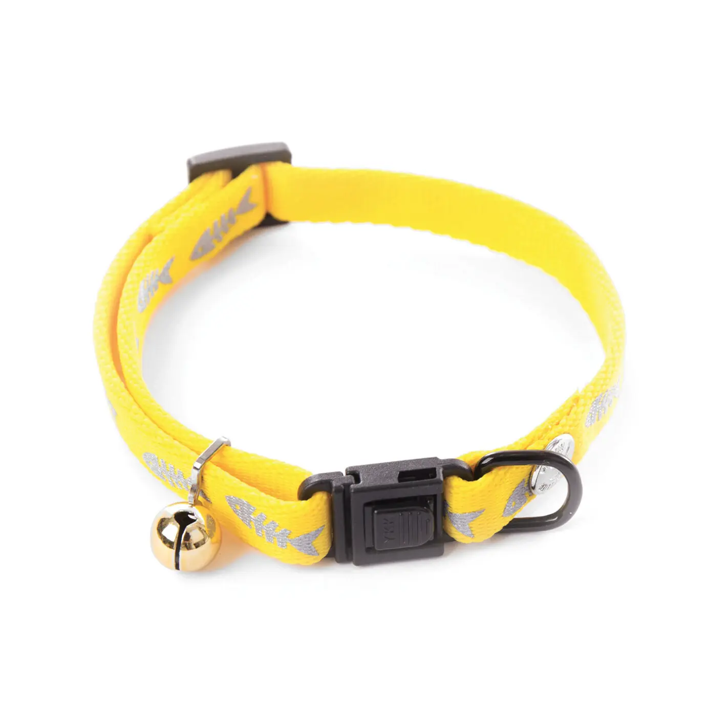 Martin Sellier Jaune Fluorescent Fish Star Nylon Collar