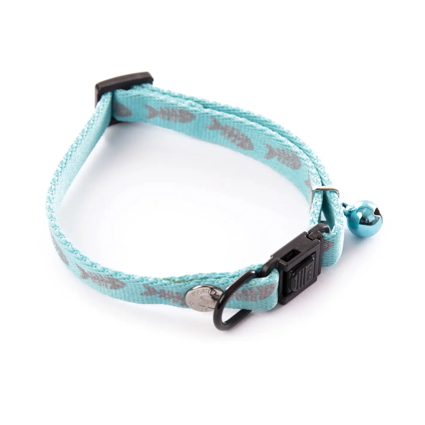 Martin Sellier Bleu Fluorescent Fish Star Nylon Collar