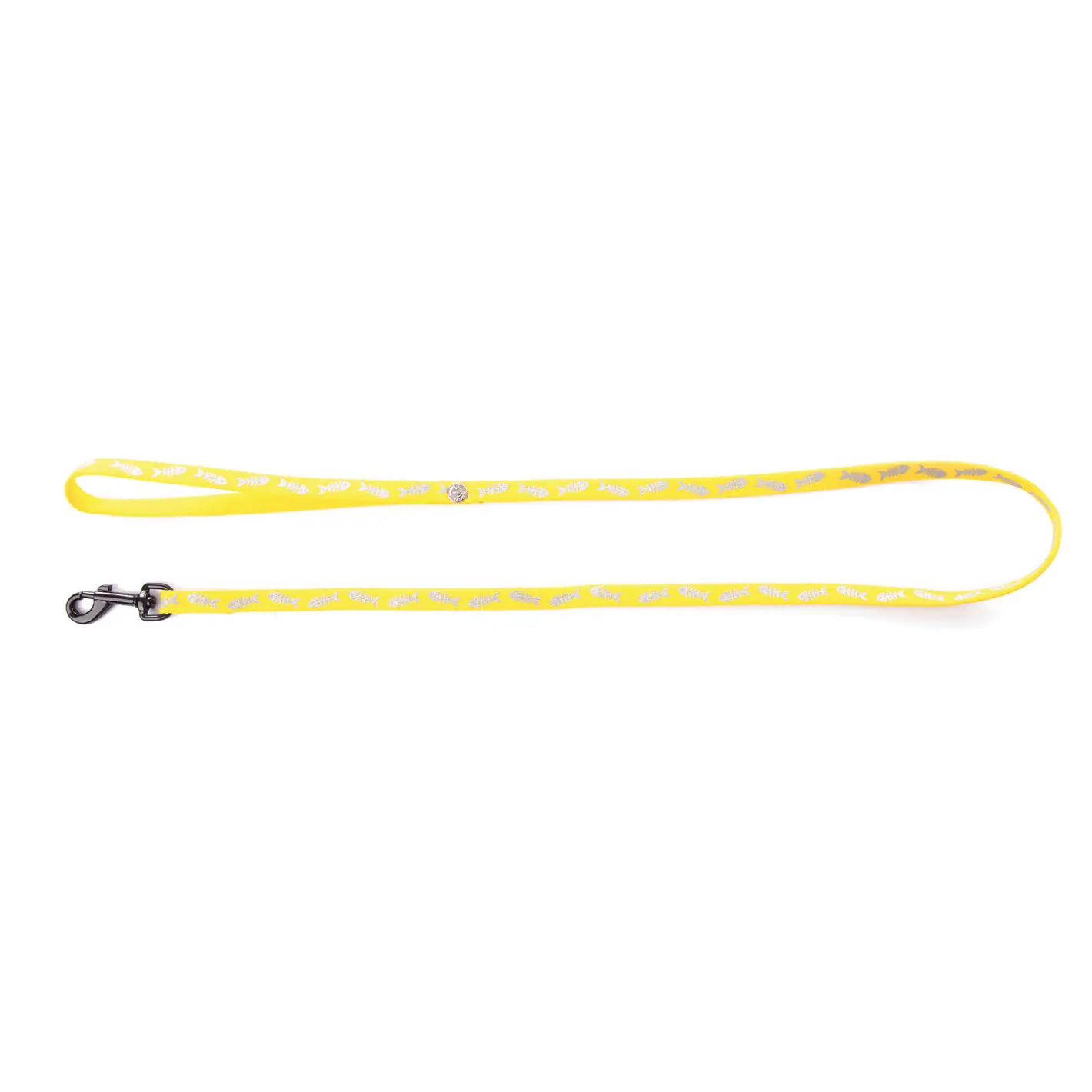 Martin Sellier Jaune Nylon Dog Leash Fish