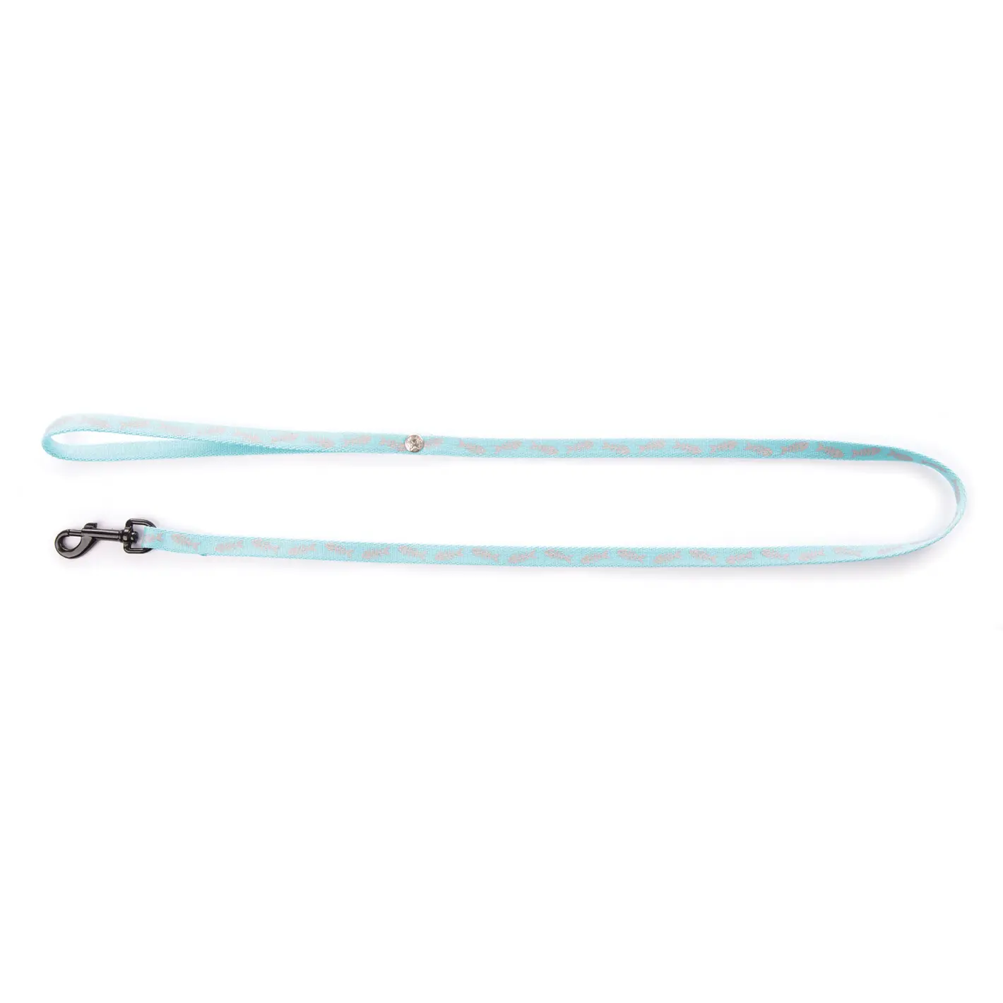 Martin Sellier Bleu Nylon Dog Leash Fish