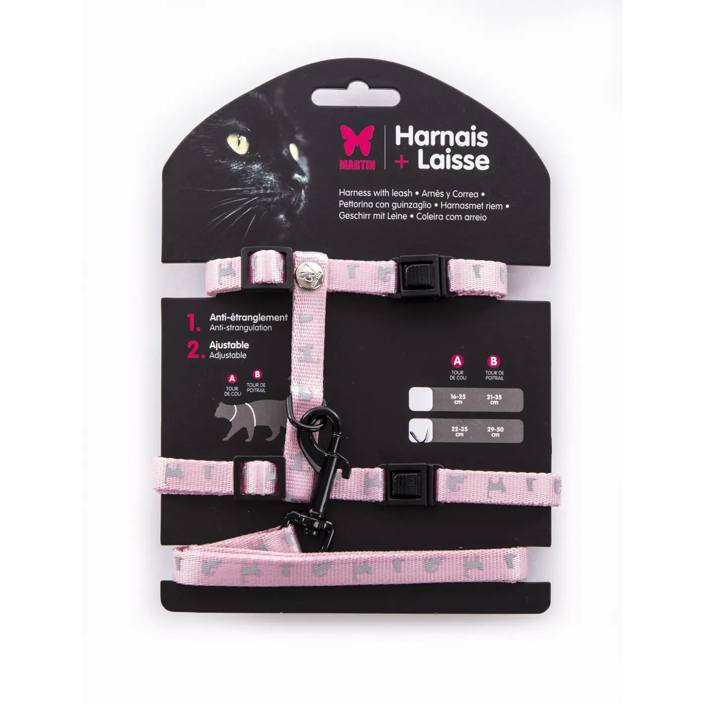 Martin Sellier Rose Cat Harness And Leash Set