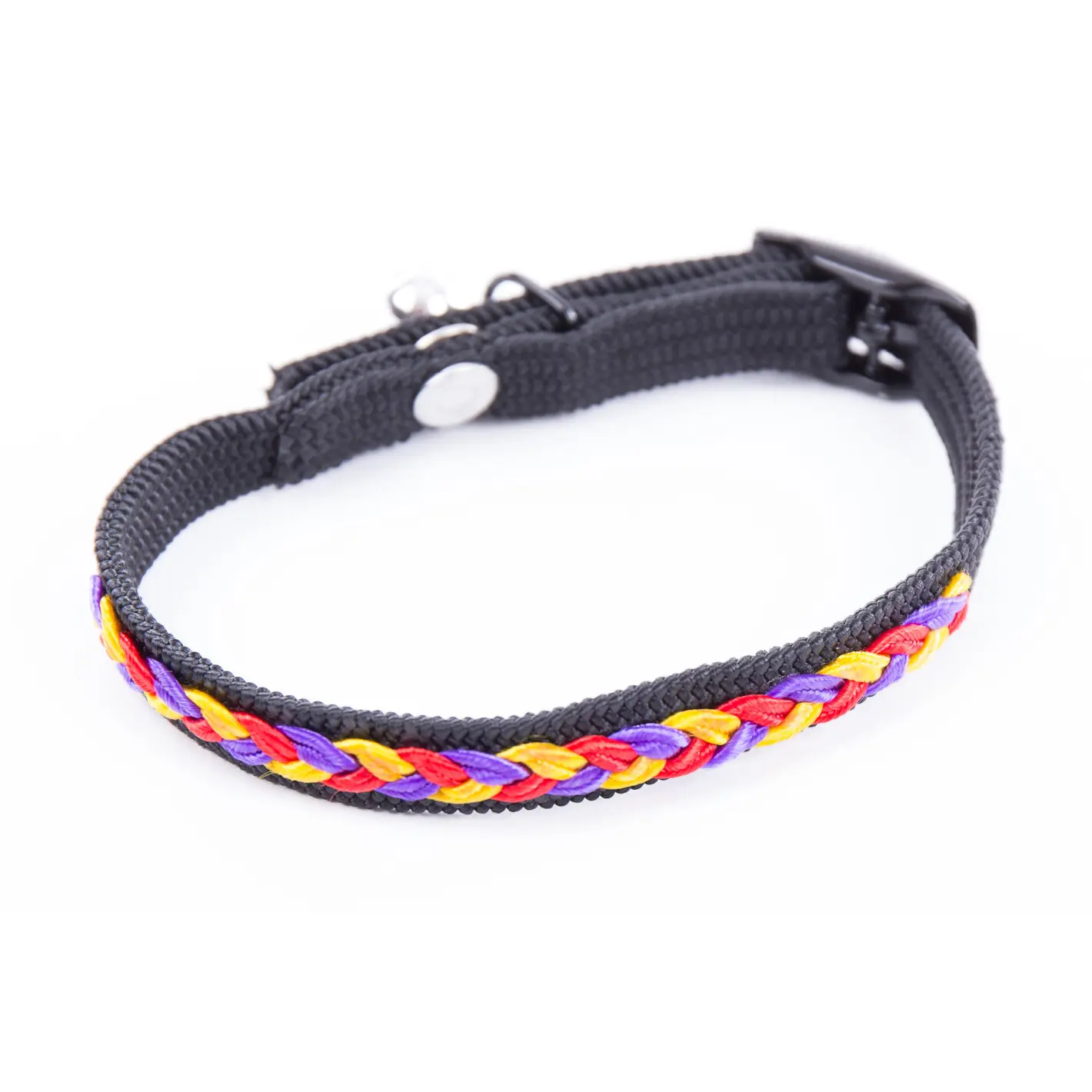 Martin Sellier Noir Braided Nylon Cat Collar