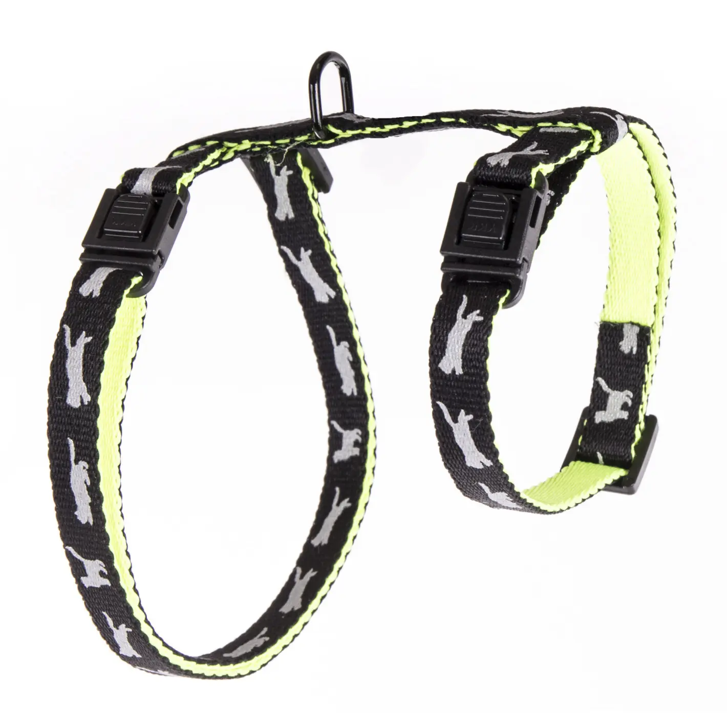 Martin Sellier Noir Adjustable Nylon Cat Harness Cat Bico