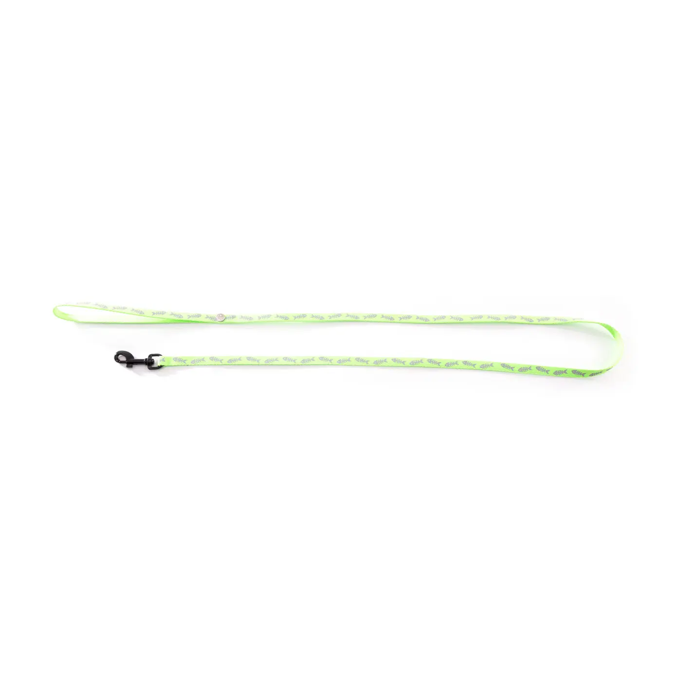 Martin Sellier Vert Nylon Dog Leash Fish
