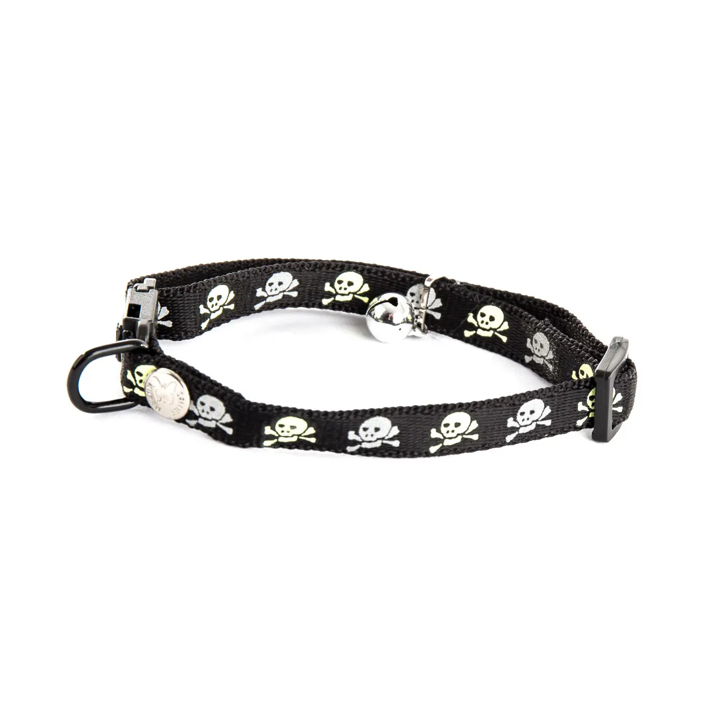 Martin Sellier Noir Skull Nylon Cat Collar