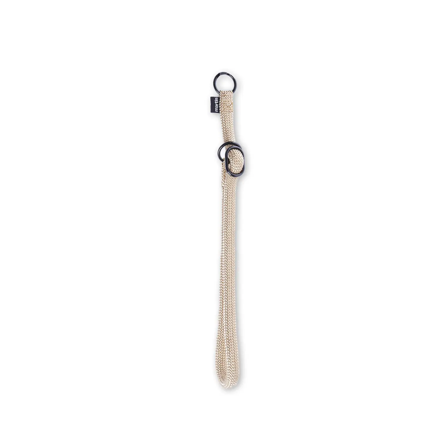 Martin Sellier Beige Classic Round Nylon Training Dog Collar