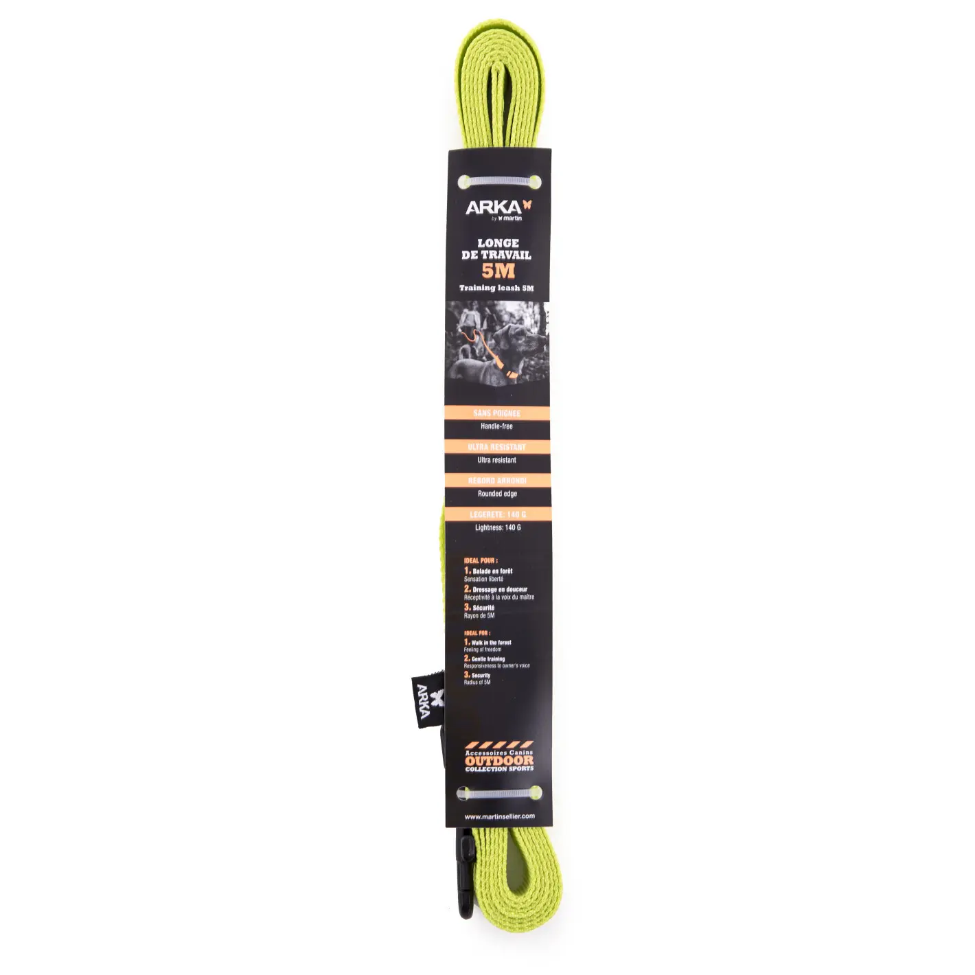 Martin Sellier Vert Flat Long Dog Lead