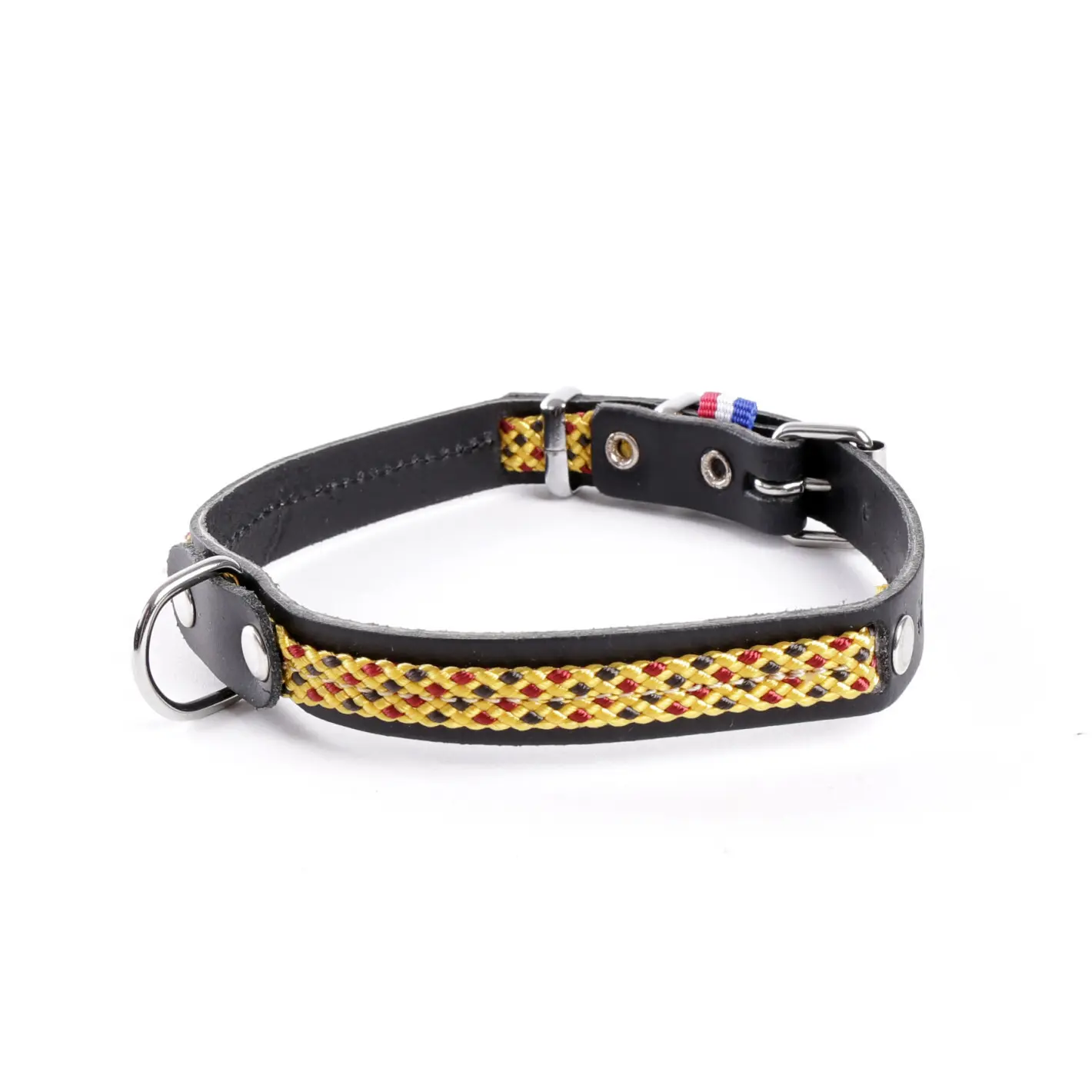 Martin Sellier Jaune Leather Dog Collar Colorado