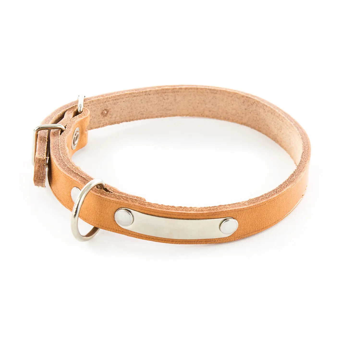Comparer les prix de Collier pour chien en cuir avec plaque Martin Sellier