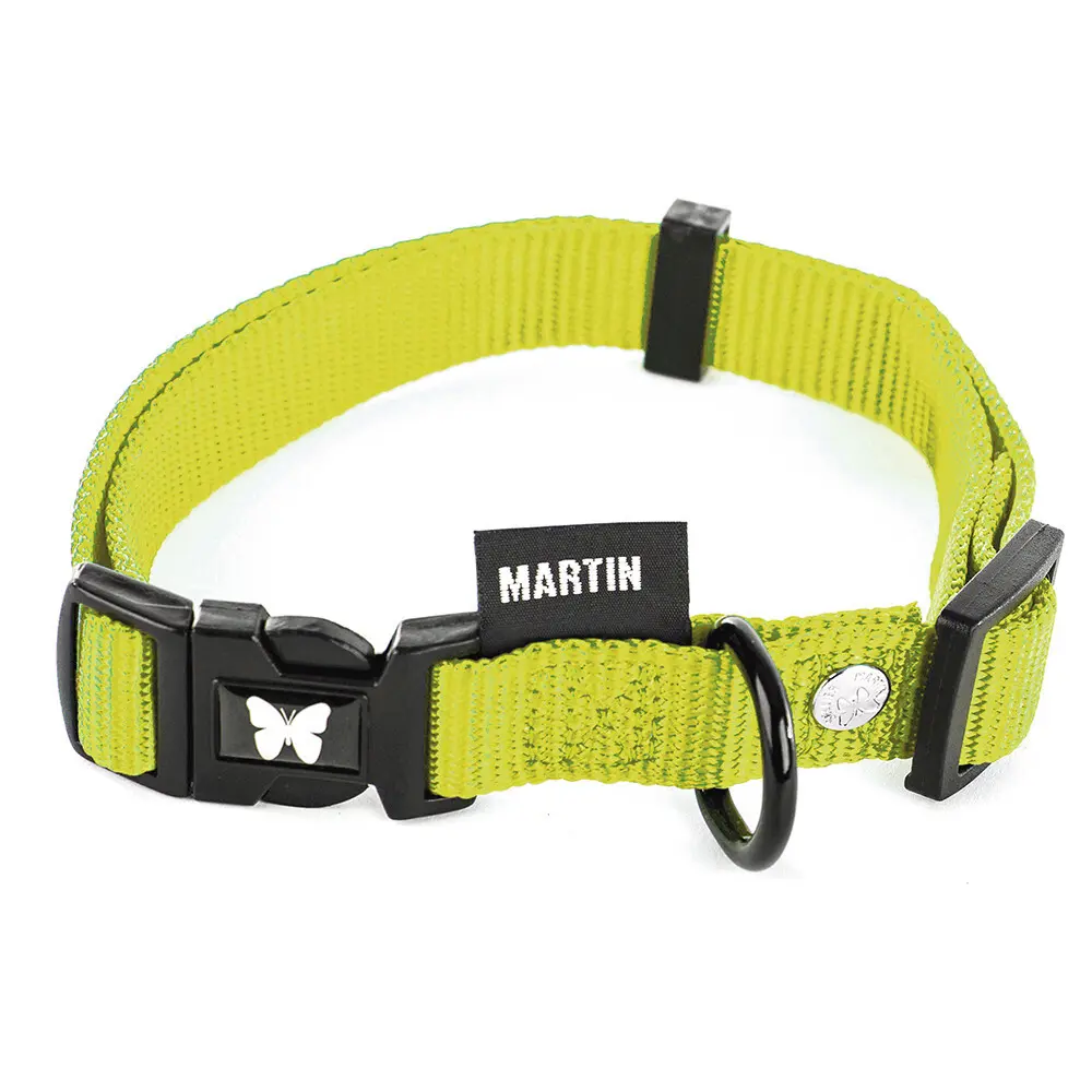 Martin Sellier Vert Adjustable Classic Nylon Dog Collar Xs