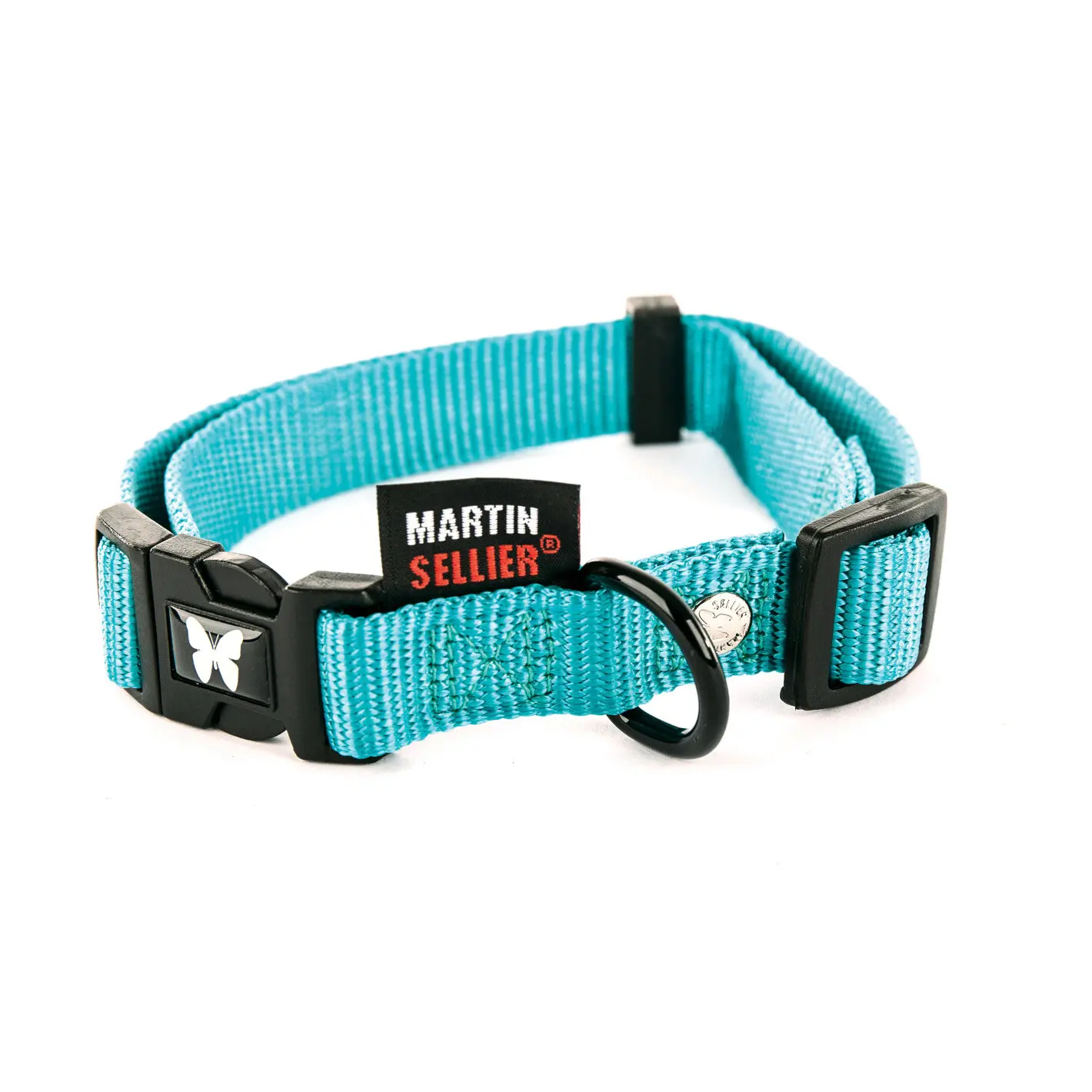 Martin Sellier Bleu Adjustable Nylon Dog Collar