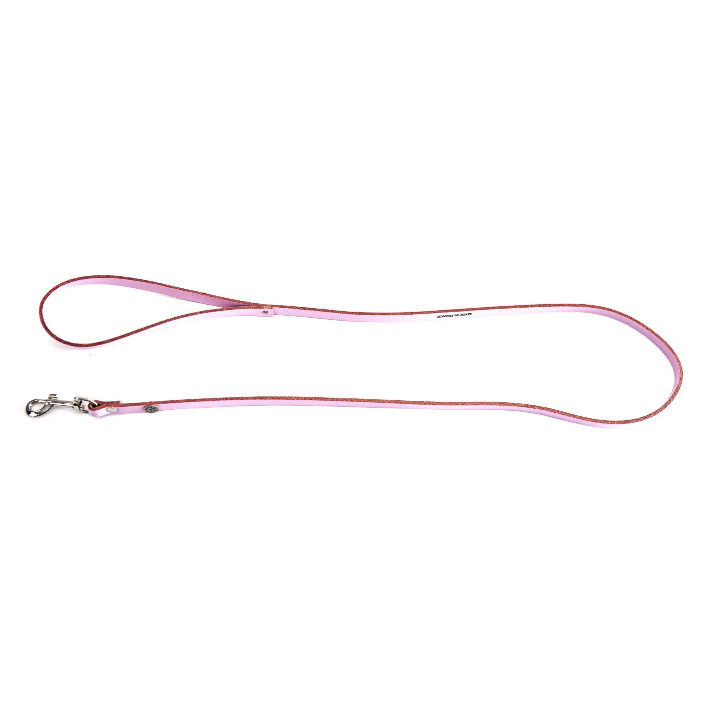 Comparer les prix de Laisse en cuir classique coloris rose pour chien 1x100 cm