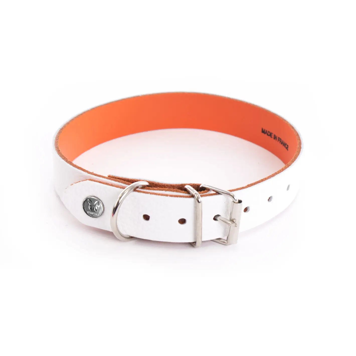 Martin Sellier Blanc Dog Collar Allure