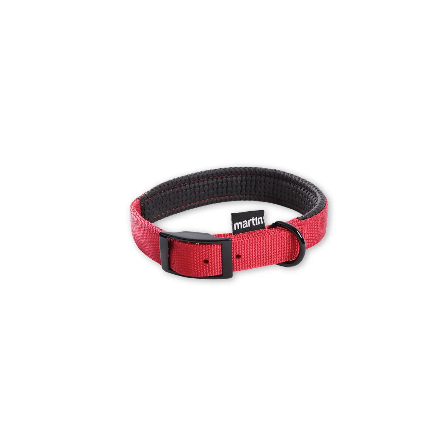 Martin Sellier Rouge Comfort Nylon Dog Collar 25-65