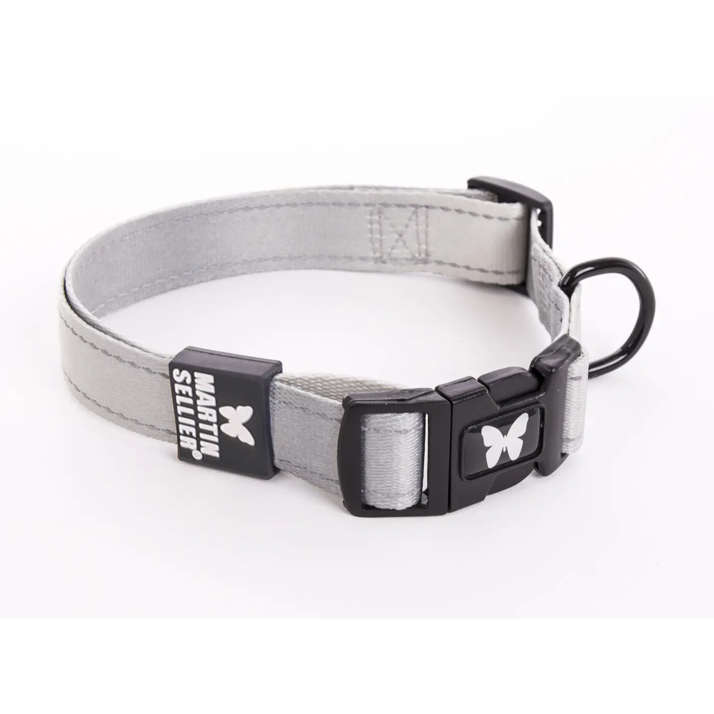 Martin Sellier Gris Nylon Dog Collar S