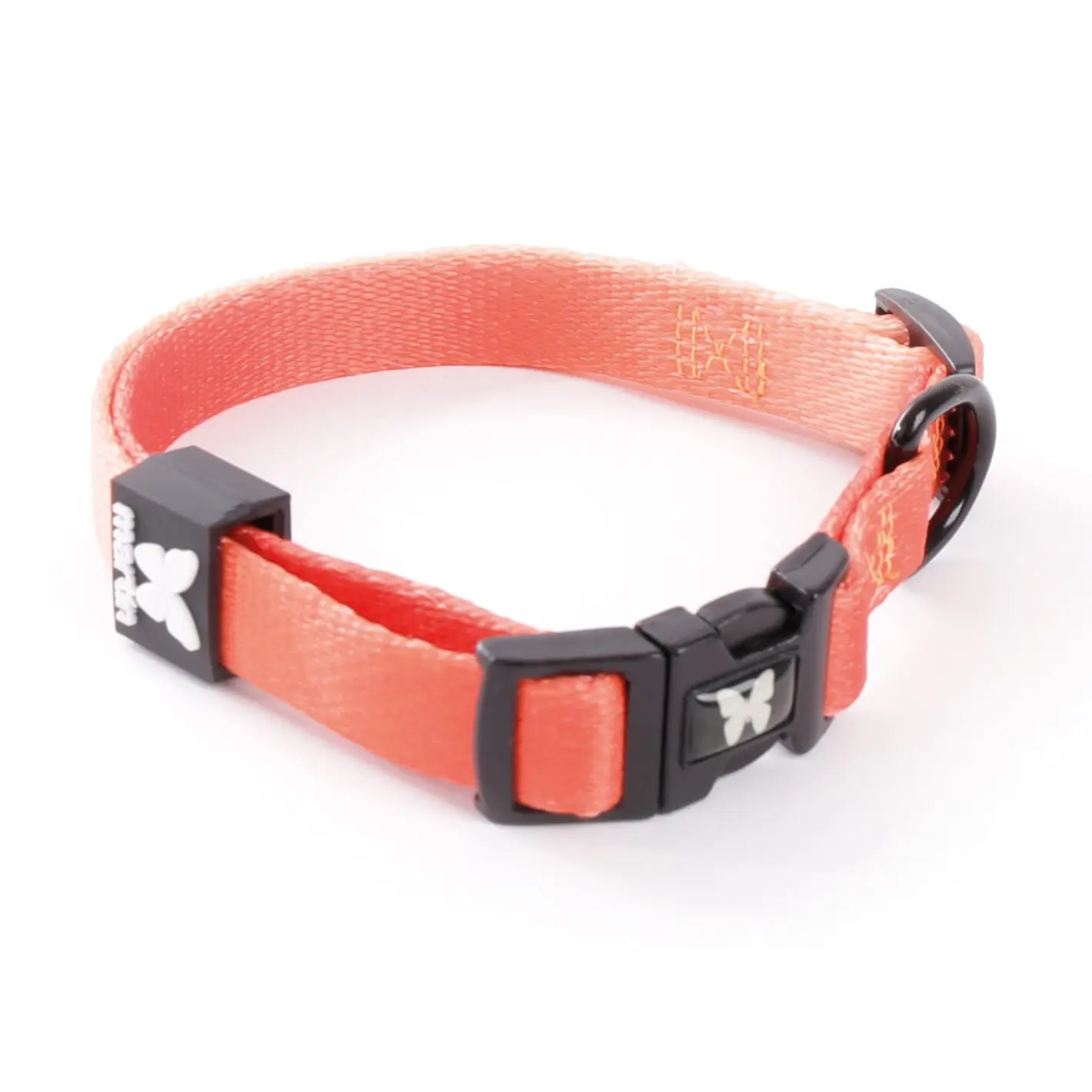 Martin Sellier Orange Adjustable Nylon Dog Collar Xs