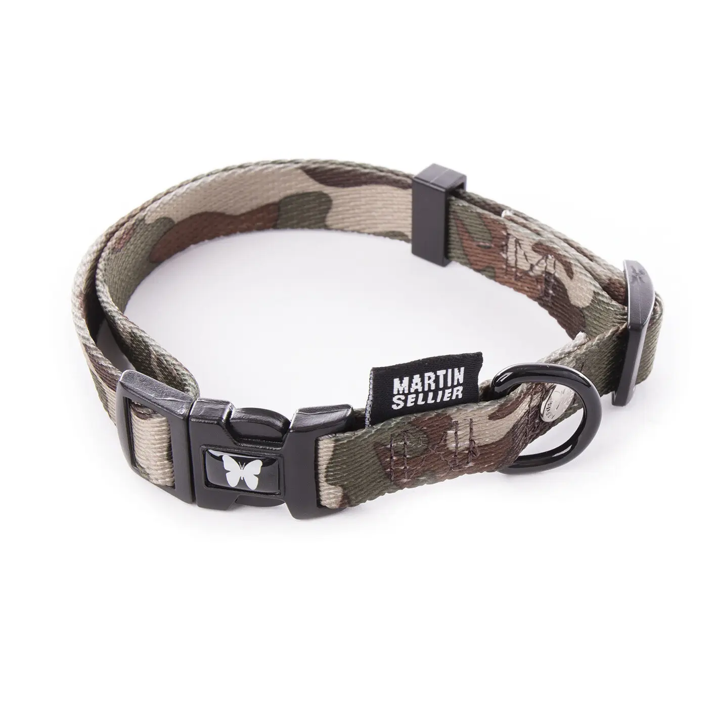 Martin Sellier Vert Adjustable Nylon Dog Collar L