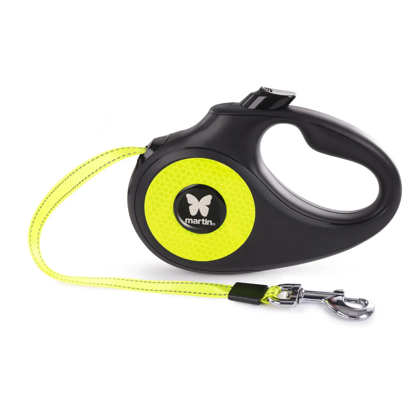Martin Sellier Jaune Webbing Dog Leash Xs