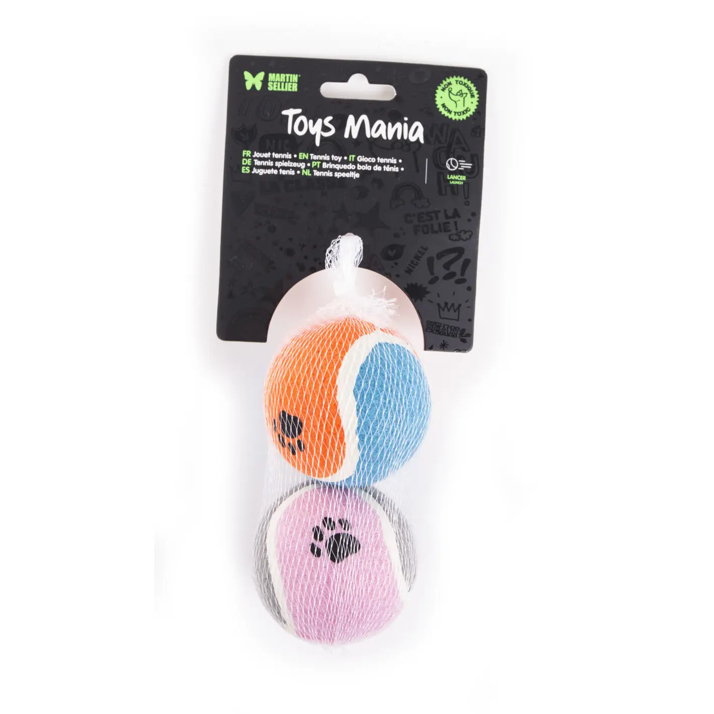 Martin Sellier Multicolore Tennis Ball For Dogs (X2)