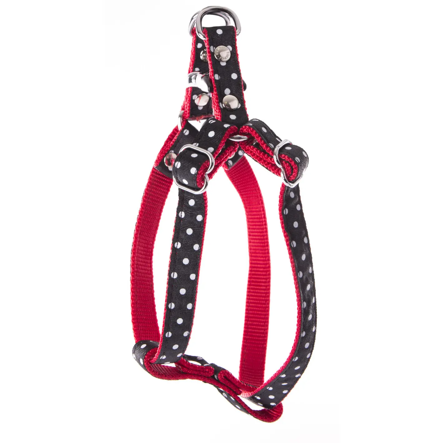 Martin Sellier Noir Dog Harness With Dots Xs