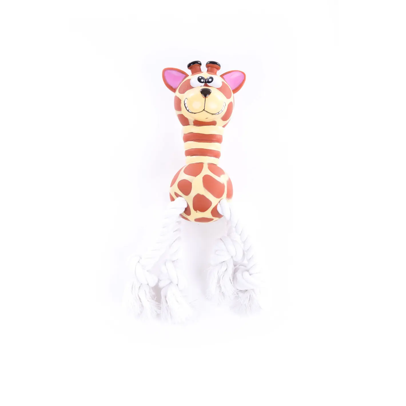 Martin Sellier Jaune Vinyl Rope Dog Toy Super
