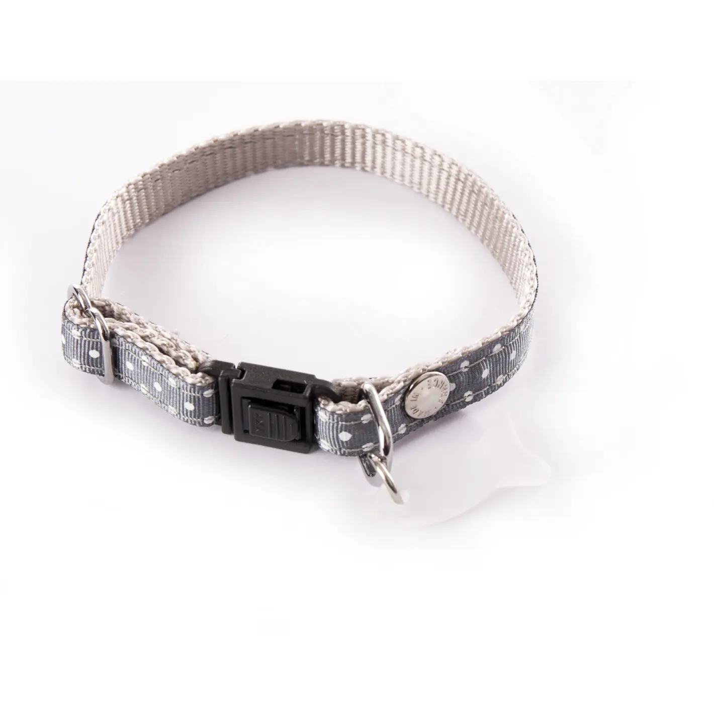 Comparer les prix de Coll Chat Pois 17/27 Gris